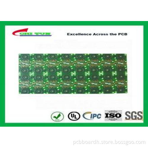China PCB Immersion gold of2layer FR4 1.0MM board thicknes